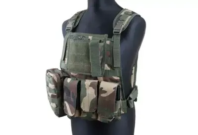 Kamizelka taktyczna typu MBSS Plate Carrier - US Woodland - obrazek 4