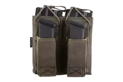 Podwójna ładownica Open Top na magazynki M4/M16 + pistoletowe - foliage green - obrazek 4