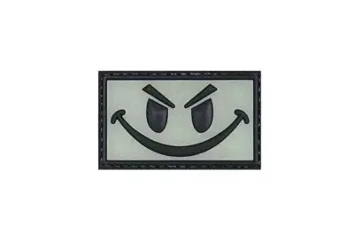 Naszywka 3D - Smiley - świecąca w ciemności - obrazek 2