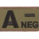 asgbox.pl - Naszywka BloodType : A-NEG - forest