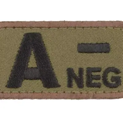 asgbox.pl - Naszywka BloodType : A-NEG - forest