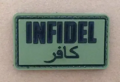 Naszywka 3D - Infidel - olive - obrazek 2