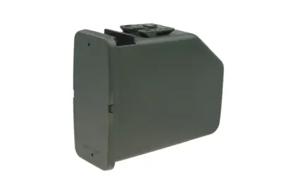 Magazynek pudełkowy 2400 kulek do repliki typu M249 - oliwkowy - obrazek 2