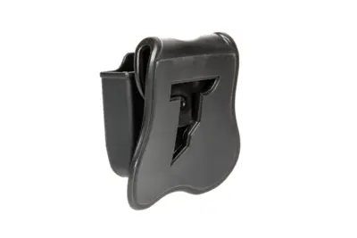 Ładownica na 2 magazynki pistoletowe (Glock / Sig ) - czarna - obrazek 2