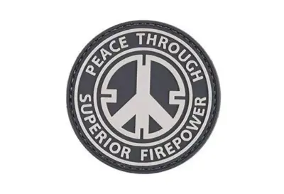 Naszywka 3D - Peace Through Superior Firepower - obrazek 2