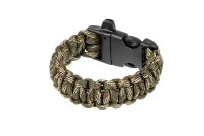 Bransoletka survivalowa (fastex) - camo - obrazek 3