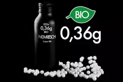 Kulki BIO Sniper BBs 0.36g - butelka 555 szt. - obrazek 2
