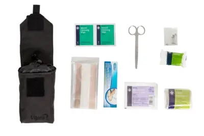 Apteczka Aid Kit z wyposażeniem - czarna - obrazek 3