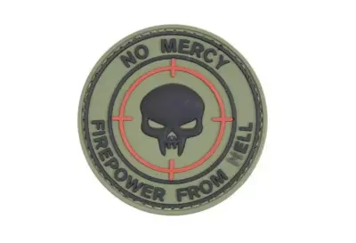asgbox.pl - Naszywka 3D - NO MERCY – KINETIC WORKING GROUP - Olive
