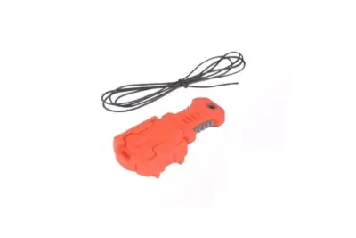 Taktyczny nóż kieszonkowy - pomarańczowy - obrazek 3