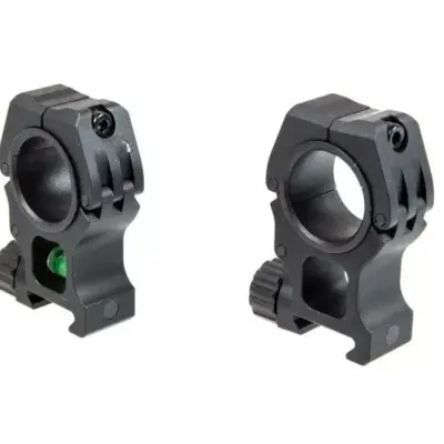 Montaż lunety 25.4-30mm M10 z libellą - czarny AMO-10-024296-00 asgbox.pl