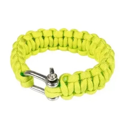 Alternative view of Bransoletka survivalowa (U) - limonkowy