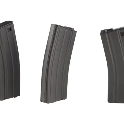 Zestaw 5 magazynków low-cap 70 kulek do M4/M16 - szary SPE-05-016310-00 asgbox.pl