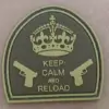 asgbox.pl - Naszywka - Keep Calm And Reload - Tan