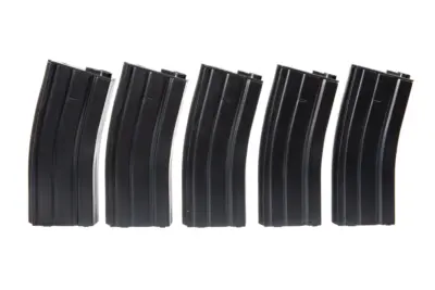 Zestaw 5 magazynków real-cap 30 kulek do M4/M16 - czarny - obrazek 4