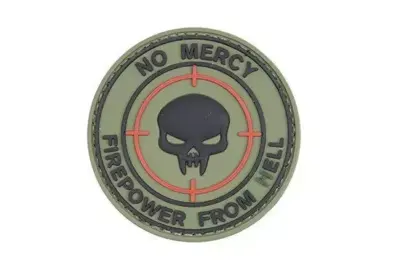 Naszywka 3D - NO MERCY – KINETIC WORKING GROUP - Olive - obrazek 2