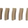 Zestaw 5 magazynków mid-cap 100 kulek do M4/M16 - tan OD-G-SPE-05-005268-00 asgbox.pl