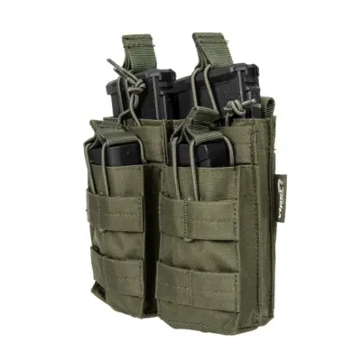 Podwójna ładownica na 4 magazynki typu M4/M16 - oliwkowa VIP-19-030473-00 asgbox.pl