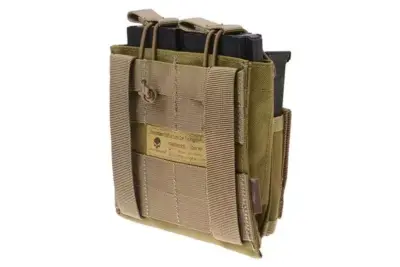 Podwójna ładownica Open Top na magazynki M4/M16 + pistoletowe - khaki - obrazek 4
