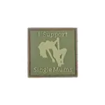 asgbox.pl - Naszywka 3D - I Support Single Mums - oliwkowa
