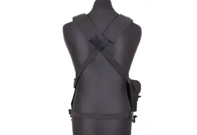 Kamizelka taktyczna typu Chest Rigg - czarna - obrazek 3