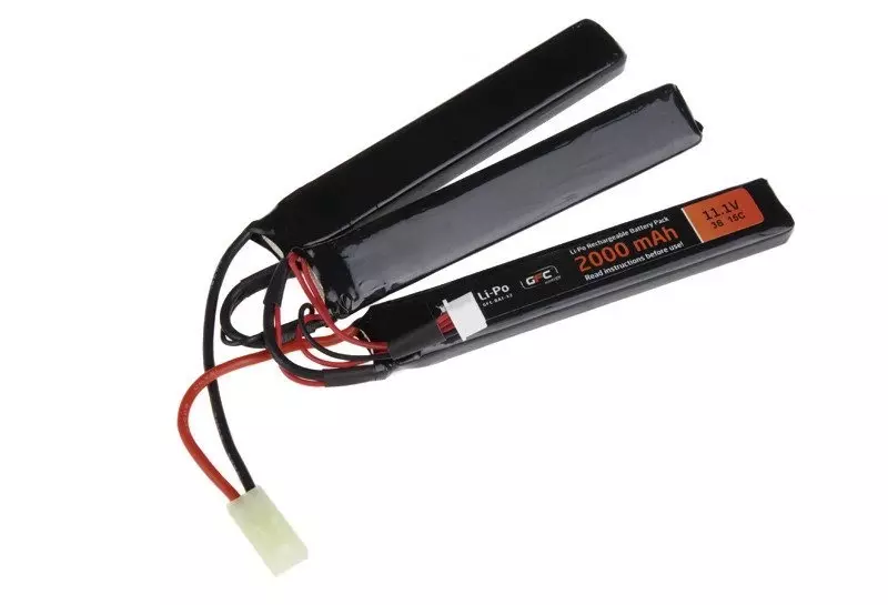 Akumulator LiPo 11,1V 2000mAh 15/30C 3-modułowy GFE-06-003357-00 asgbox.pl 1V 2000mAh 15/30C 3-modułowy
