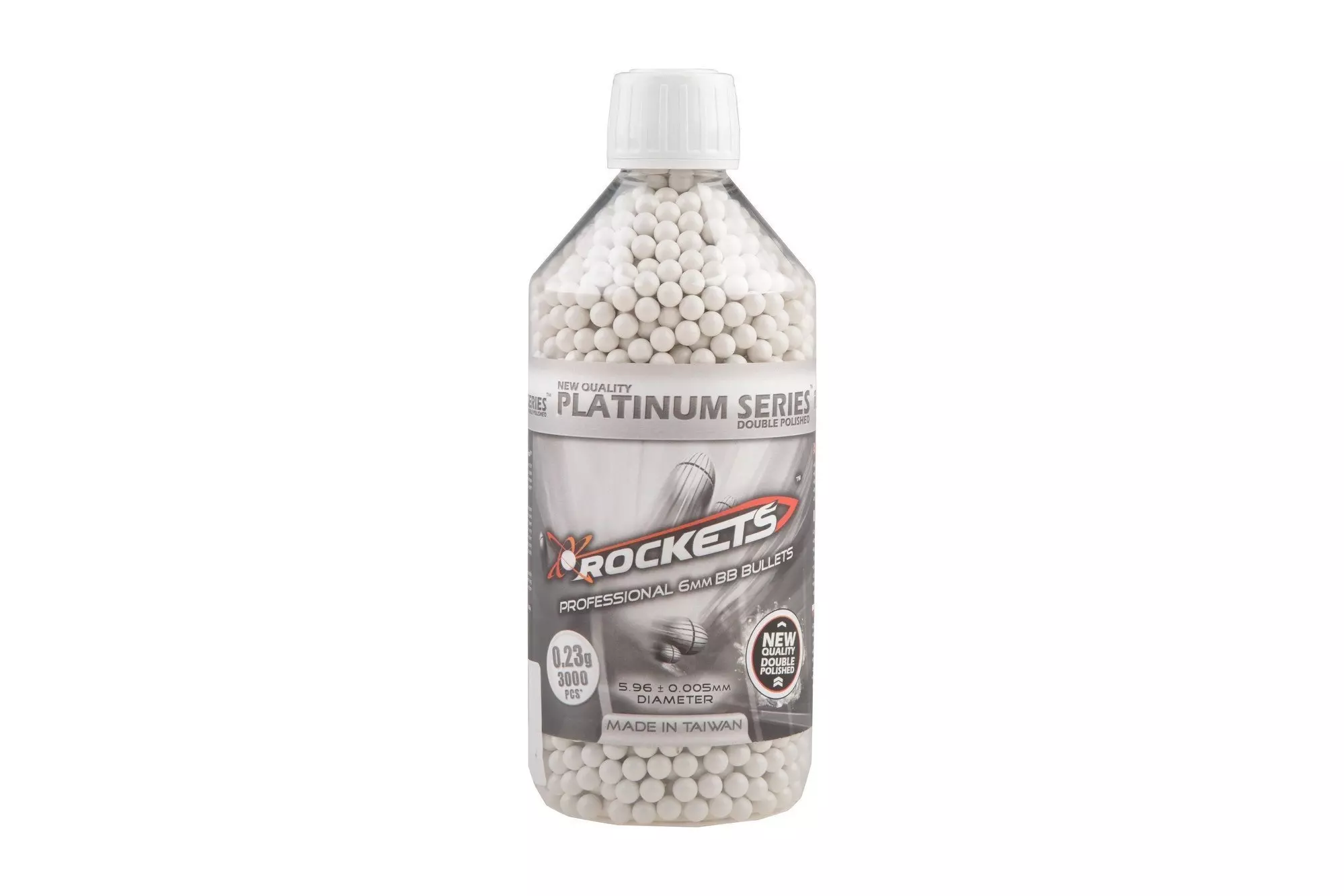 Kulki Rockets Platinum Series 0,23g 3000 szt. - butelka PLA-16-005914-00 asgbox.pl asgbox.pl - Kulki Rockets Platinum Series 0