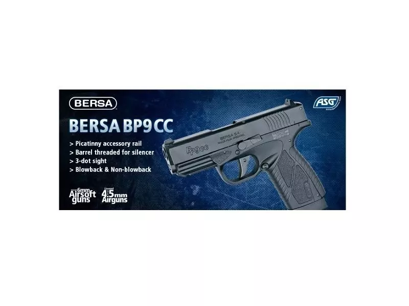 Replika pistolet Bersa BP9CC GBB OD-G-ASG-02-003637-00 asgbox.pl Replika pistolet Bersa BP9CC GBB - obrazek 4