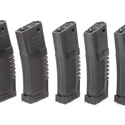 Zestaw 5 magazynków hi-cap PMG 300 kulek do do replik typu M4/M16 - czarny AMB-05-014745-00 asgbox.pl