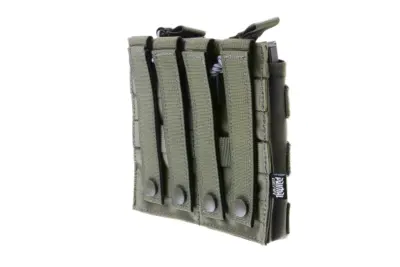 Podwójna ładownica Open I na magazynki AK/M4/G36 - ranger green - obrazek 4