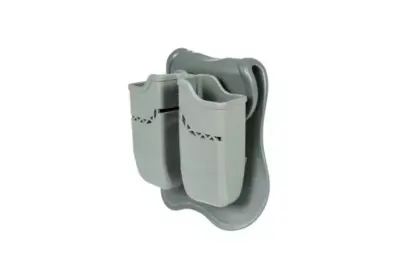 Podwójna ładownica na magazynki pistoletowe Glock - szara - obrazek 2
