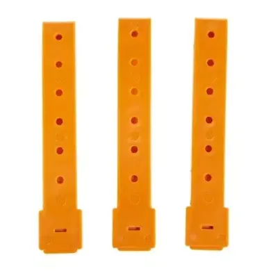 Alternative view of Zestaw 3 polimerowych klamer 5 - pomarańczowy