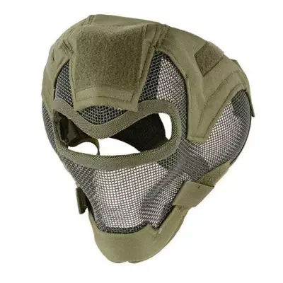 asgbox.pl - Pełna maska stalowa V7 - olive