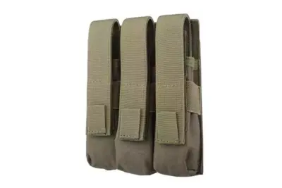Potrójna ładownica na magazynki typu MP5 - oliwkowa - obrazek 2