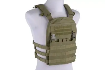 Kamizelka typu plate carrier z odpinanym panelem - oliwkowa - obrazek 5