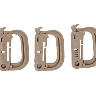 asgbox.pl - Zestaw 3 klamer typu Grmlock - dark earth