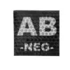 Naszywka IR z grupą krwi: AB NEG OD-G-KAM-30-002092-00 asgbox.pl