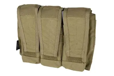 asgbox.pl - Potrójna ładownica typu AVS na magazynki M4/M16 - khaki