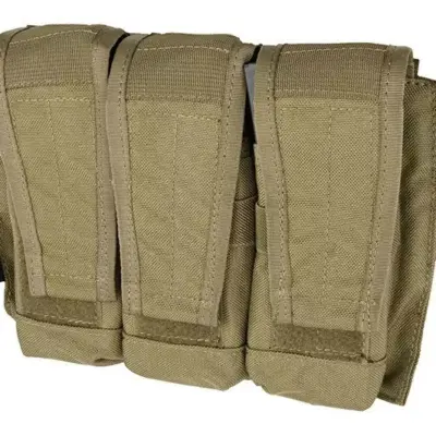 asgbox.pl - Potrójna ładownica typu AVS na magazynki M4/M16 - khaki