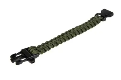 Bransoletka survivalowa (fastex) - olive drab - obrazek 3