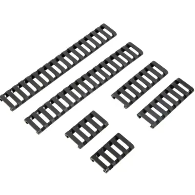 Alternative view of Zestaw osłon na szyny RIS - czarny