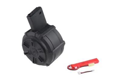 Magazynek bębnowy 2300 kulek do replik M4/M16 (elektryczny) - obrazek 5