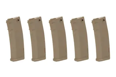 Zestaw 5 magazynków S-Mag Mid-Cap na 125 kulek - tan - obrazek 3