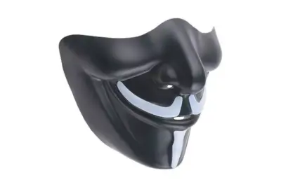 Maska V-Mask - czarna - obrazek 4