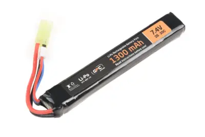 Akumulator Li-Po 1300mAh 7.4V 25C - stick - obrazek 2