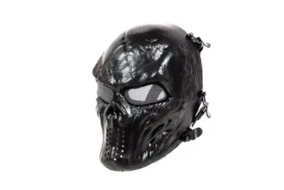 Maska skeleton terror - czarna - obrazek 2