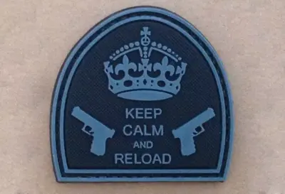 Naszywka - Keep Calm And Reload - Black - obrazek 2