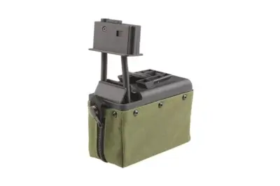 Magazynek pudełkowy 1500 kulek do repliki typu M249 - ranger green - obrazek 3