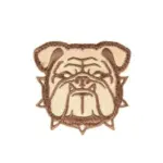 asgbox.pl - Naszywka Bulldog Head 2" - DSRT