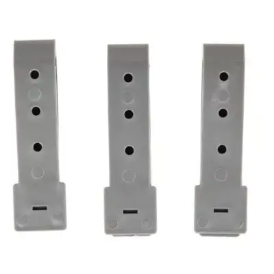 Alternative view of Zestaw 3 polimerowych klamer 3" - Foliage Green